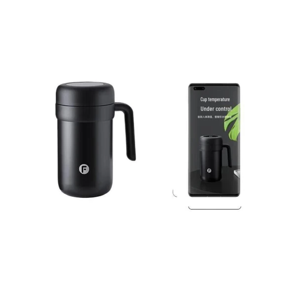 Stainless Steel Smart Temperature Display Insulated Mug — Smart Water Bottle, Fuguang