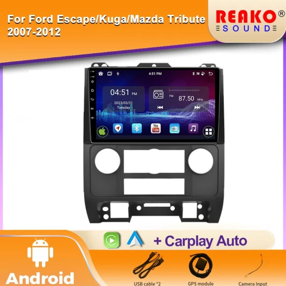 9-inch Screen Car Stereo with GPS Navigation — Car Infotainment System, Reakosound