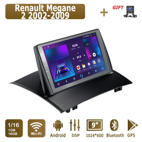 Android CarPlay Car Radio for Renault Megane 2 2002-2009 — Car Infotainment System, icreative