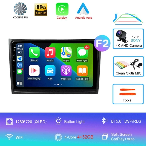 Car Radio for Volvo XC90 2002-2014 with Android 14, Multimedia Video Player, Navigation, GPS, Stereo — Car Infotainment System, AutoSphere