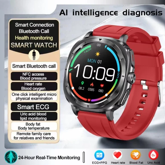 Health Watch 7 Ultra Smart Watch with Blood Analysis — Blood Pressure Monitor, ElectronicsHome