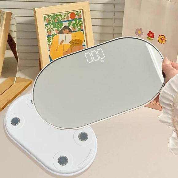Oval Mini Smart Bluetooth Body Fat Scale — Smart Scale, Jinmiao
