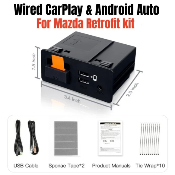 Wireless CarPlay and Android Auto USB Hub Adapter Kit — Car Infotainment System, The Cozy Nook
