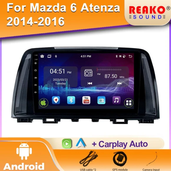 Wireless Carplay Android Auto Stereo Multimedia Player — Car Infotainment System, Reakosound