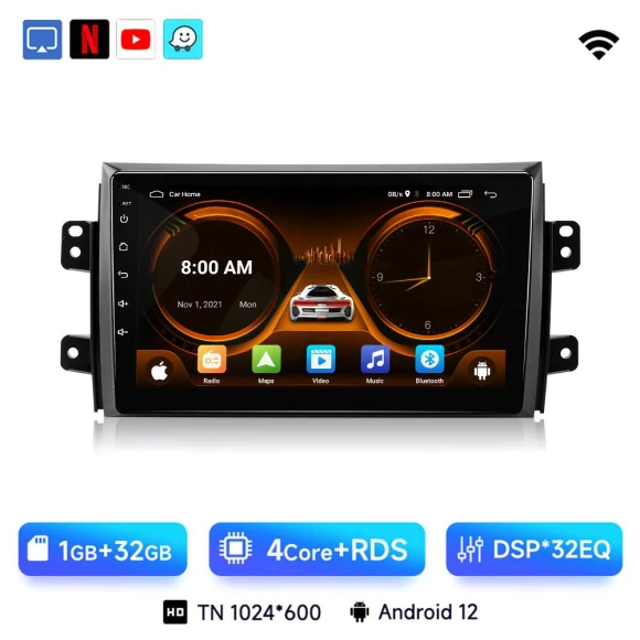 2 DIN Android 13 Car Multimedia Video Player — Car Infotainment System, AutoSphere