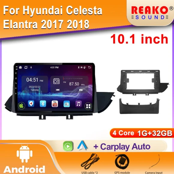 Android Car Stereo with GPS Navigation and Video Playback — Car Infotainment System, Reakosound