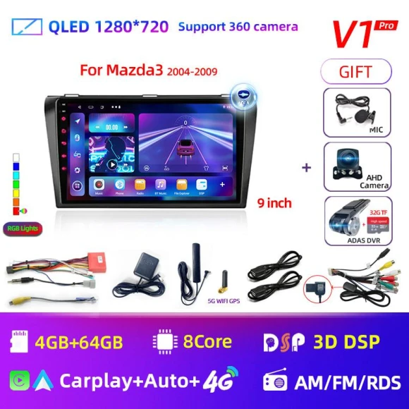 Car Multimedia Player with Android 12 and CarPlay — Car Infotainment System, ZoomSpark