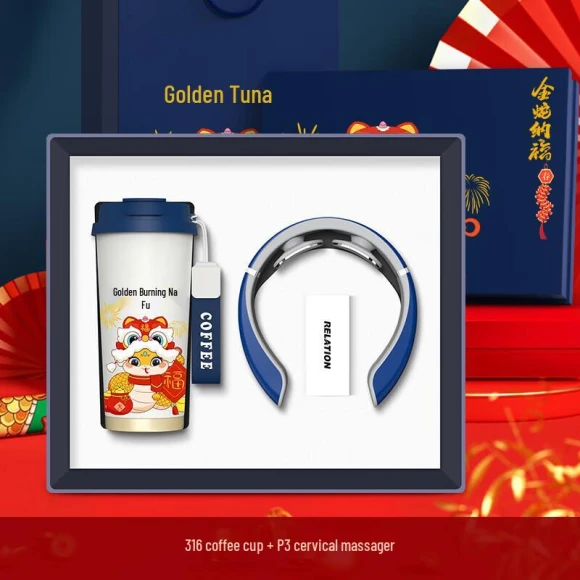 Cup and Neck Massager Gift Set — Massage Gun, Smart World