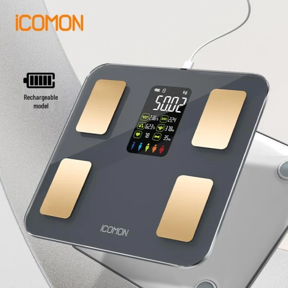 Smart Body Fat Scale with Heart Rate Monitor — Smart Scale, ICOMON