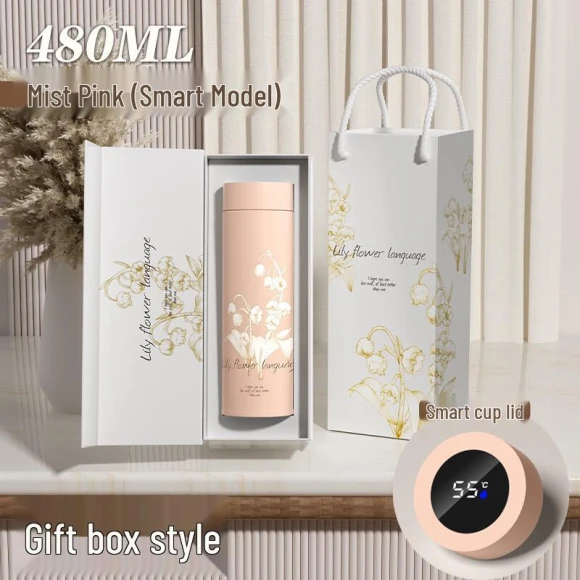 Smart Temperature Display Insulated Water Bottle — Smart Water Bottle, MRSIKEY