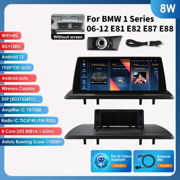 10.25 Inch Car Multimedia System with Wireless CarPlay and Android Auto — Car Infotainment System, OSSURET