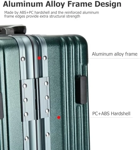 Aluminium Frame Hard Shell Spinner Wheels Luggage — Smart Luggage, feilario