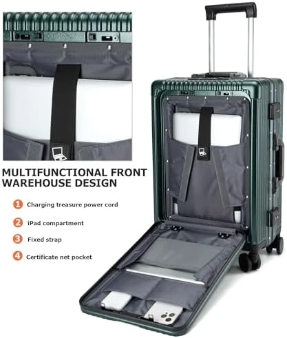 Aluminium Frame Hard Shell Spinner Wheels Luggage — Smart Luggage, feilario