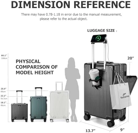 Aluminium Frame Hard Shell Spinner Wheels Luggage — Smart Luggage, feilario