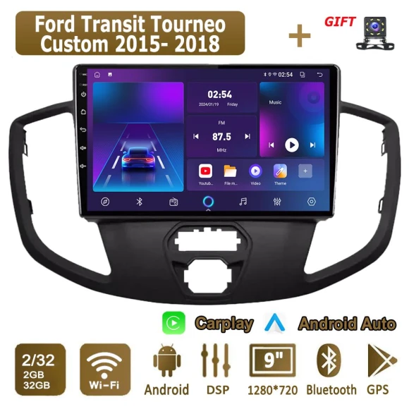 Android CarPlay Multimedia Stereo Head Unit with GPS Navigation, Bluetooth, and WiFi — Car Infotainment System, icreative