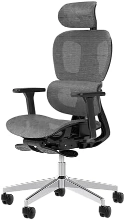 Ergonomic Office Chair with Adjustable Lumbar Support and Seat Depth — Smart Chairs, PatioMage