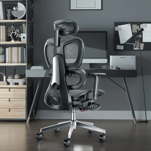 Ergonomic Office Chair with Adjustable Lumbar Support and Seat Depth — Smart Chairs, PatioMage