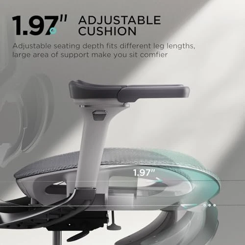 Ergonomic Office Chair with Dynamic Lumbar Support and Adjustable Headrest — Smart Chairs, Hbada