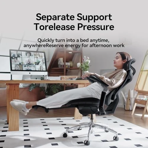 Ergonomic Office Chair with Footrest — Smart Chairs, SIHOO