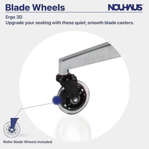 Ergonomic Office Chair with Lumbar Support, Adjustable Armrests, Headrest, and Wheels — Smart Chairs, Nouhaus