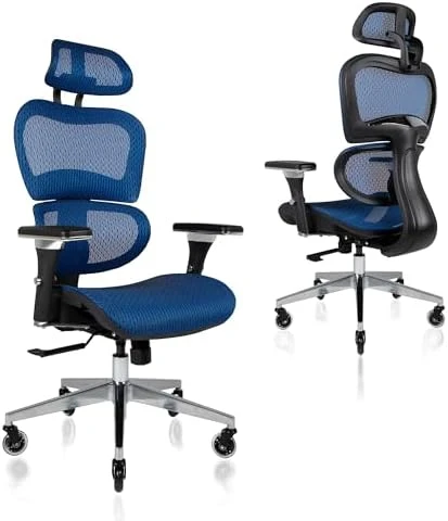 Ergonomic Office Chair with Lumbar Support, Adjustable Armrests, and Headrest — Smart Chairs, Nouhaus