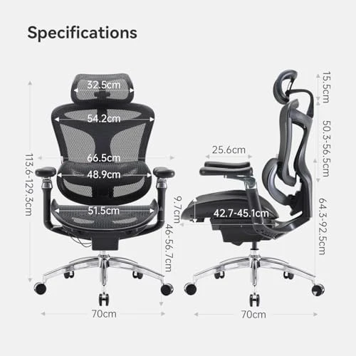 Ergonomic Office Chair with Ultra-Soft 6D Armrests and Dynamic Lumbar Support — Smart Chairs, SIHOO