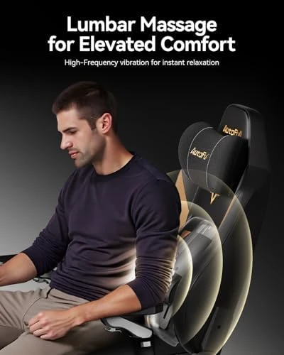 Gaming Chair with Ventilated and Heated Seat, Adjustable Armrests, Lumbar Support, and Footrest — Smart Chairs, AutoFull