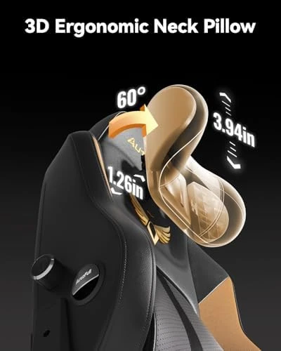 Gaming Chair with Ventilated and Heated Seat, Adjustable Armrests, Lumbar Support, and Footrest — Smart Chairs, AutoFull