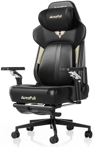 Gaming Chair with Ventilated and Heated Seat, Adjustable Armrests, Lumbar Support, and Footrest — Smart Chairs, AutoFull
