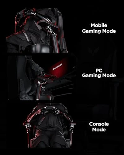 Gaming Chair with Ventilated Heating, Auto-Tracking Lumbar Support, Adjustable Armrests and Footrest — Smart Chairs, AutoFull