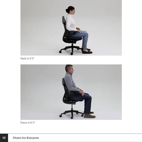 Office Chair with Wheels for Carpet, 360-Degree Arms, Wasabi Green Fabric — Smart Chairs, Steelcase