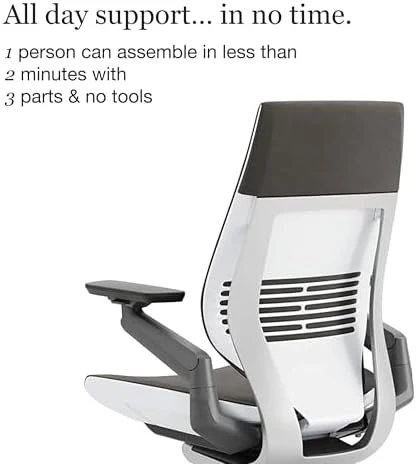 Office Chair with Wheels for Carpet - Ergonomic Work Chair - Comfortable - Intuitive-to-Adjust for Desk - 360-Degree... — Smart Chairs, Steelcase
