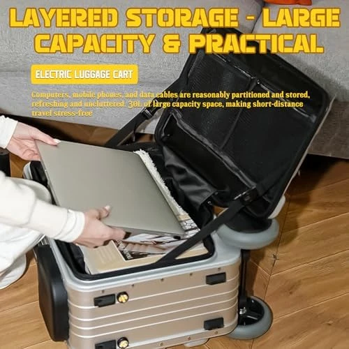 Rideable Electric Luggage Carry-On — Smart Luggage, KONGQXIAA