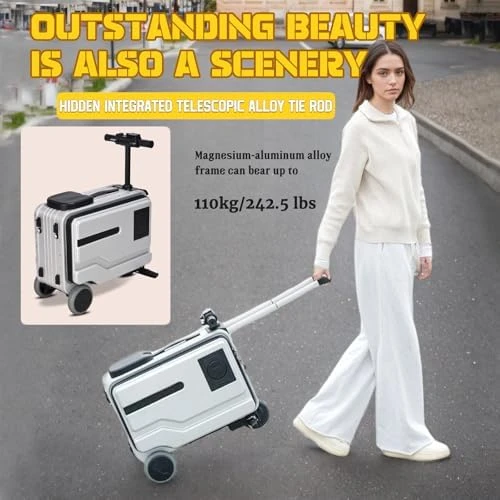 Rideable Electric Luggage Carry-On — Smart Luggage, KONGQXIAA