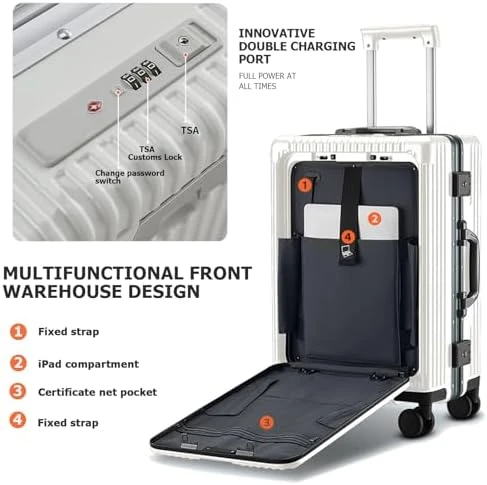 Aluminium Frame Hard Shell Spinner Wheels Luggage — Smart Luggage, feilario