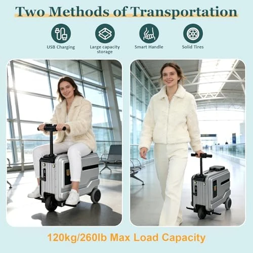 Electric Rideable Suitcase — Smart Luggage, YADSWB