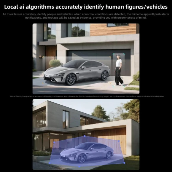 Outdoor Security Camera with Triple Lenses and Full-Color Night Vision — Security Camera, Xiaomi