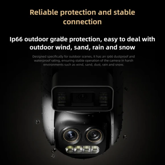 Outdoor Security Camera with Triple Lenses and Full-Color Night Vision — Security Camera, Xiaomi
