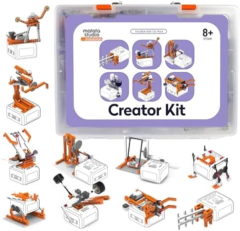 Robotic Creator Expansion Kit with Building Blocks and Motor — Coding Robot, MatataStudio