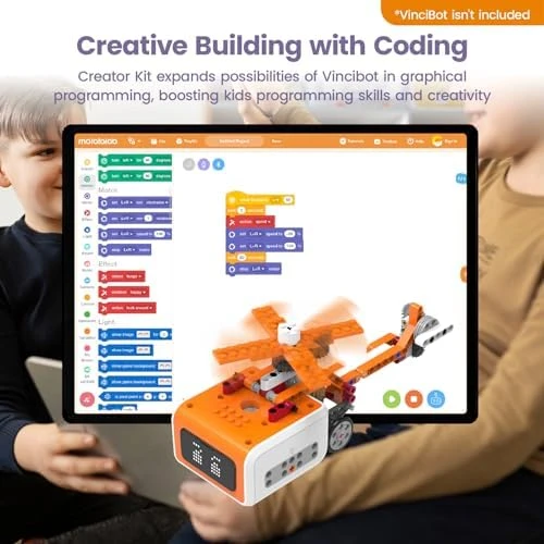Robotic Creator Expansion Kit with Building Blocks and Motor — Coding Robot, MatataStudio