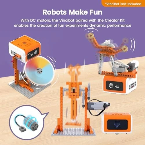Robotic Creator Expansion Kit with Building Blocks and Motor — Coding Robot, MatataStudio