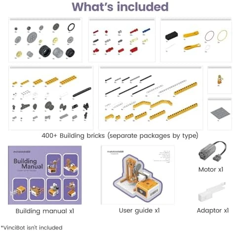 Robotic Creator Expansion Kit with Building Blocks and Motor — Coding Robot, MatataStudio