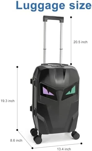 Smart LED Light Up Luggage, Airline Approved Hard Shell Suitcase with Wheels — Smart Luggage, Ruconla