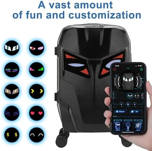 Smart LED Light Up Luggage, Airline Approved Hard Shell Suitcase with Wheels — Smart Luggage, Ruconla