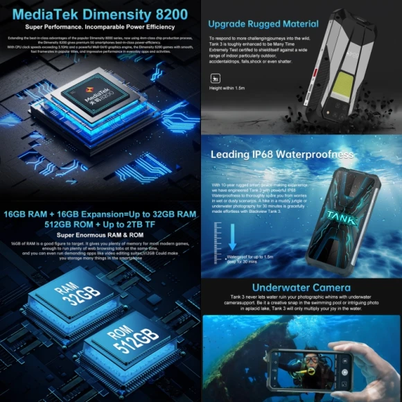 Smartphone with High-End Camera and Massive Battery — Smartphones, Unihertz