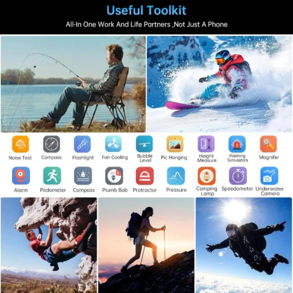 Tank 4 Pro Projector Rugged Phone, Unihertz