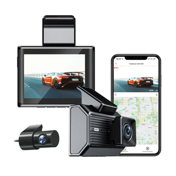 4K Ultra Car Dash Cam with WiFi App Control — Dash Cam, ROSOTO