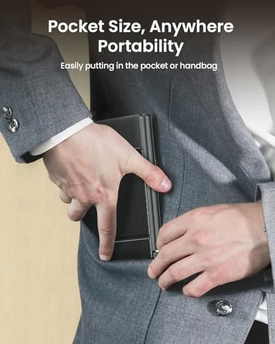 Foldable Compact Keyboard with PU Leather Cover — Bluetooth Keyboard, ProtoArc