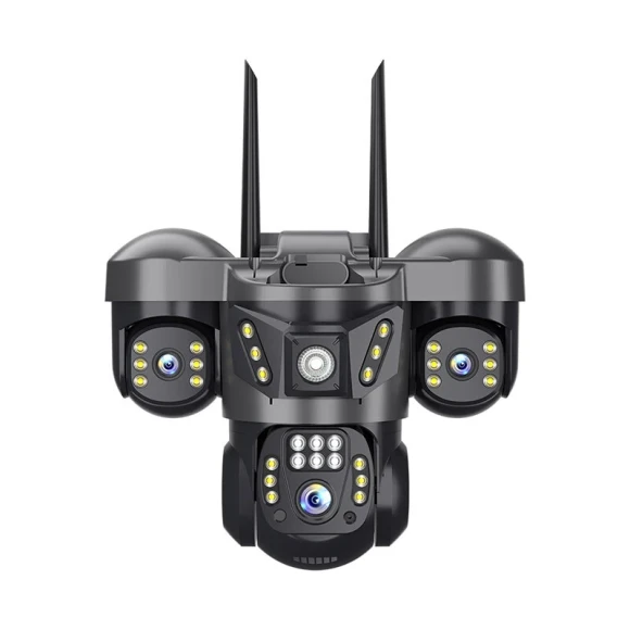 Triple Lens Surveillance Camera — Security Camera, Guudgo