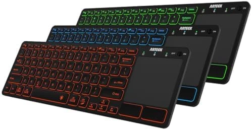 Universal Backlit Bluetooth Touch TV Keyboard with Touchpad — Bluetooth Keyboard, Arteck